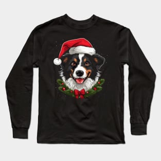 Border Collie Christmas Long Sleeve T-Shirt